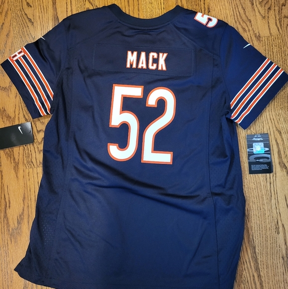 NFL Bears 52 KHALIL MACK on field jersey NIKE official NELPA women large NWT - Picture 9 of 15